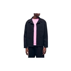 The Kooples NEW Workwear‎ Denim Jacket Black Size Medium MSRP $485